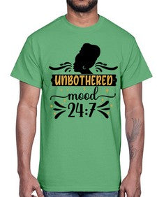 Unbothered mood Style 2#- black girls or women- Cotton Tee