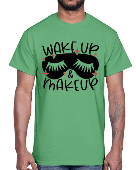 Wake Up Makeup Style 8#-makeup Cotton Tee