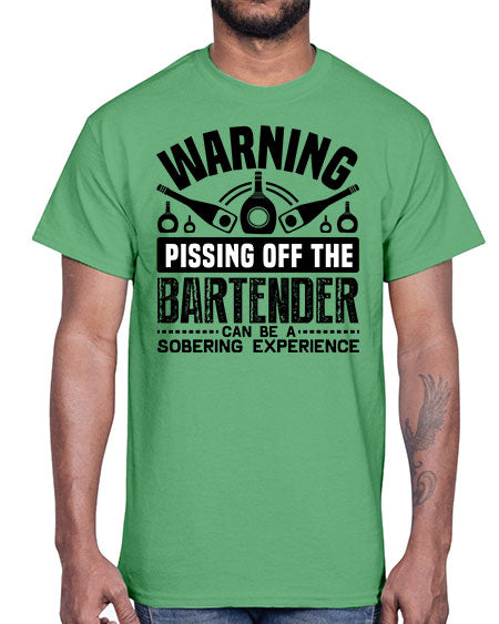 Warning Style 462#- bartender- Cotton Tee