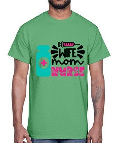 Wife Mom Nurse Style Style 1642#- nurse- Cotton Tee