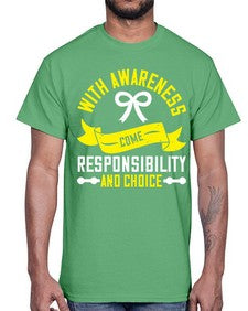 With awareness come responsibility and choice Style 5#- Self awareness- Cotton Tee