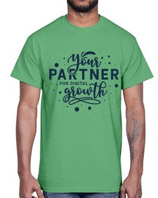 Your Partner for Digital Growth 1#- internet- Cotton Tee