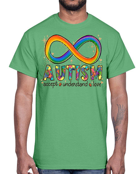 accept love understand autism- autism- Cotton Tee