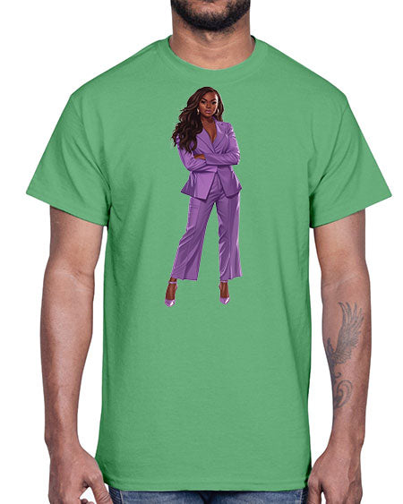 african american girl 3#-  fashion- Cotton Tee