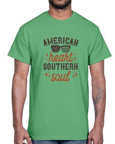 american heart southern soul 231#- western- Cotton Tee