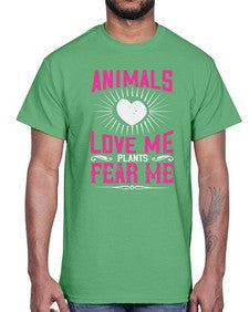 animals love me 27#- vegan- Cotton Tee