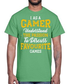 as a gamer understan the passion 61#- video games- Cotton Tee