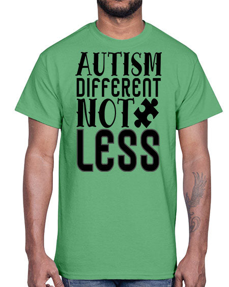 autism different not less Style 6#- autism- Cotton Tee