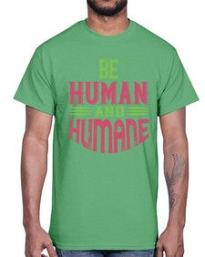 be human and humane 628#- vegan- Cotton Tee