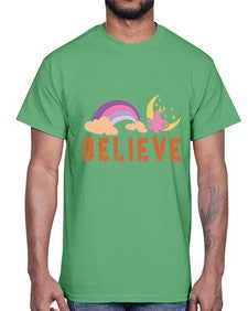 believe 47#- unicorn- Cotton Tee