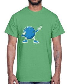 bowling ball dabbing bowling 276#- bowling- Cotton Tee