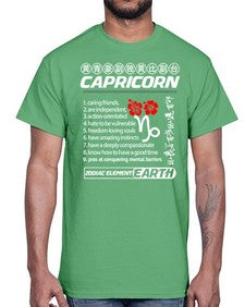 capricorn 207#- capricorn- Cotton Tee