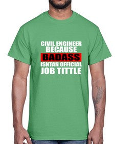 civil engineer 656#- engineer- Cotton Tee