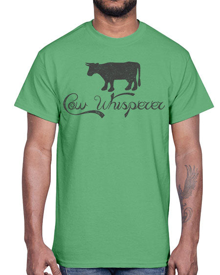 cow whisper- cow- Cotton Tee