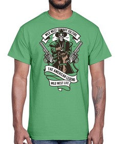 cowboy 351#- western- Cotton Tee