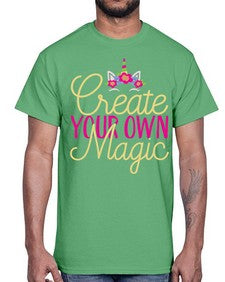 create your own magic 82#- unicorn- Cotton Tee