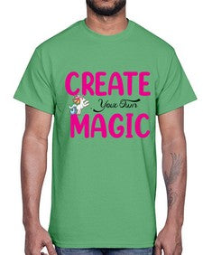 create your own magic 86#- unicorn- Cotton Tee