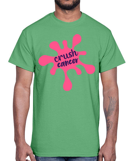 crush cancer Style 14#- breast cancer- Cotton Tee