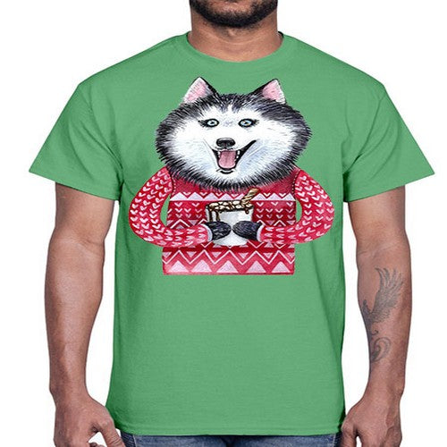 dog 73#- dogs- Cotton Tee