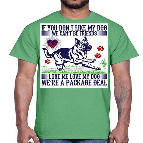 dog t shirt design 95#- dogs- Cotton Tee