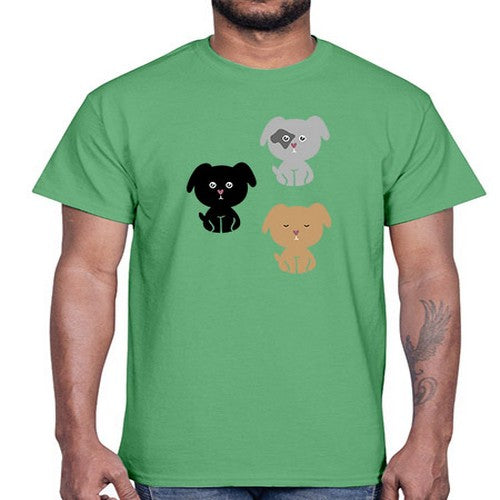 dogs 137#- dogs- Cotton Tee