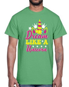 dream like a unicorn 116#- unicorn- Cotton Tee