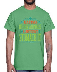 eating other animals 161#- vegan- Cotton Tee