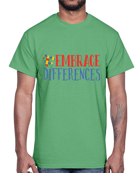 embrace differences Style 13#- autism- Cotton Tee
