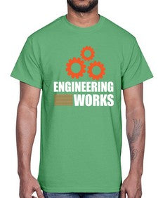 engineering works 769#- engineer- Cotton Tee