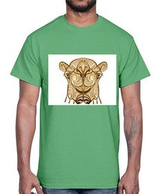 ethnic camel 419#- mandala- Cotton Tee