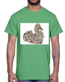 ethnic duck 420#- mandala- Cotton Tee