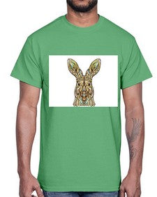 ethnic kangaroo 427#- mandala- Cotton Tee