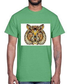 ethnic tiger 439#- mandala- Cotton Tee
