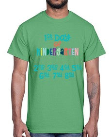 first Day of Kindergarten 104#- kindergarten- Cotton Tee