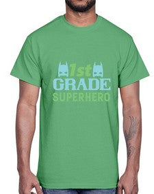 first Grade Superhero 157#- first grade- Cotton Tee