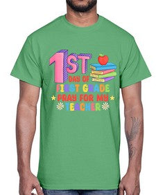 first day of first Grade 101#- first grade- Cotton Tee