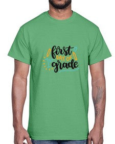 first day of first grade 102#- first grade- Cotton Tee