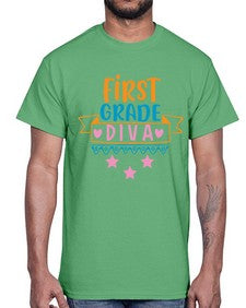 first grade diva 125#- first grade- Cotton Tee