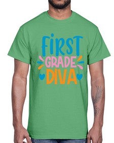 first grade divaaa 130#- first grade- Cotton Tee