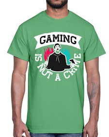 gaming is not a crime 97#- video games- Cotton Tee