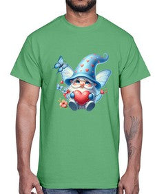 gnome with butterfly 28#- gnome- Cotton Tee
