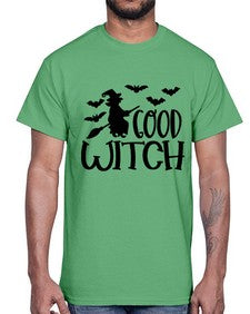 good witch 36#- witch- Cotton Tee