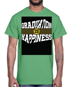 graduation is happiness 222#- graduation- Cotton Tee