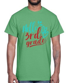 hallo third grade 231#- third grade- Cotton Tee