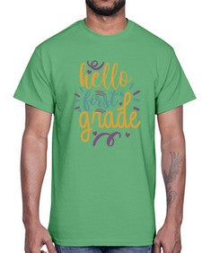 hello first grade 272#- first grade- Cotton Tee