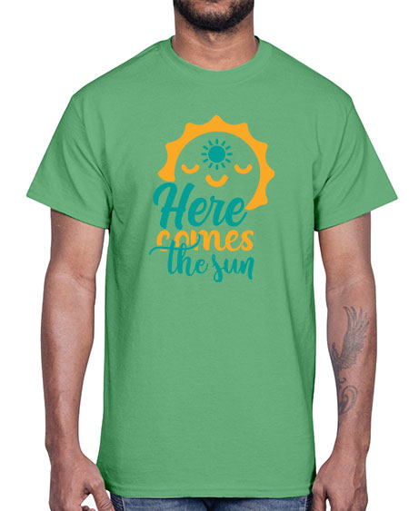 here comes the sun Style 96#- summer- Cotton Tee