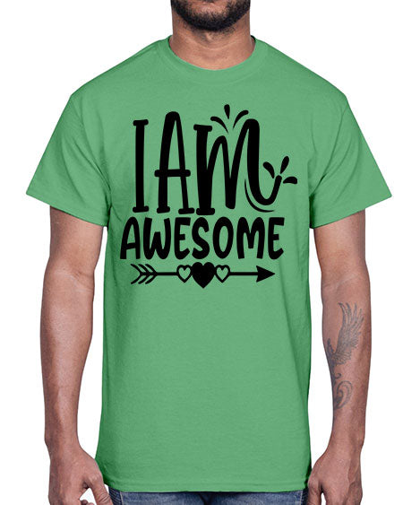 i am awesome Style 19#- autism- Cotton Tee