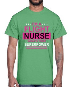 i am flight nurse what s 855#- nurse- Cotton Tee