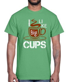 i like big cup 224#- cooking- Cotton Tee