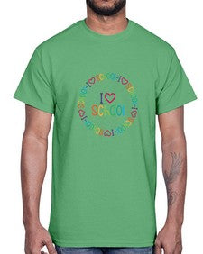 i love school 369#- general school- Cotton Tee